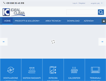 Tablet Screenshot of idealclima.eu